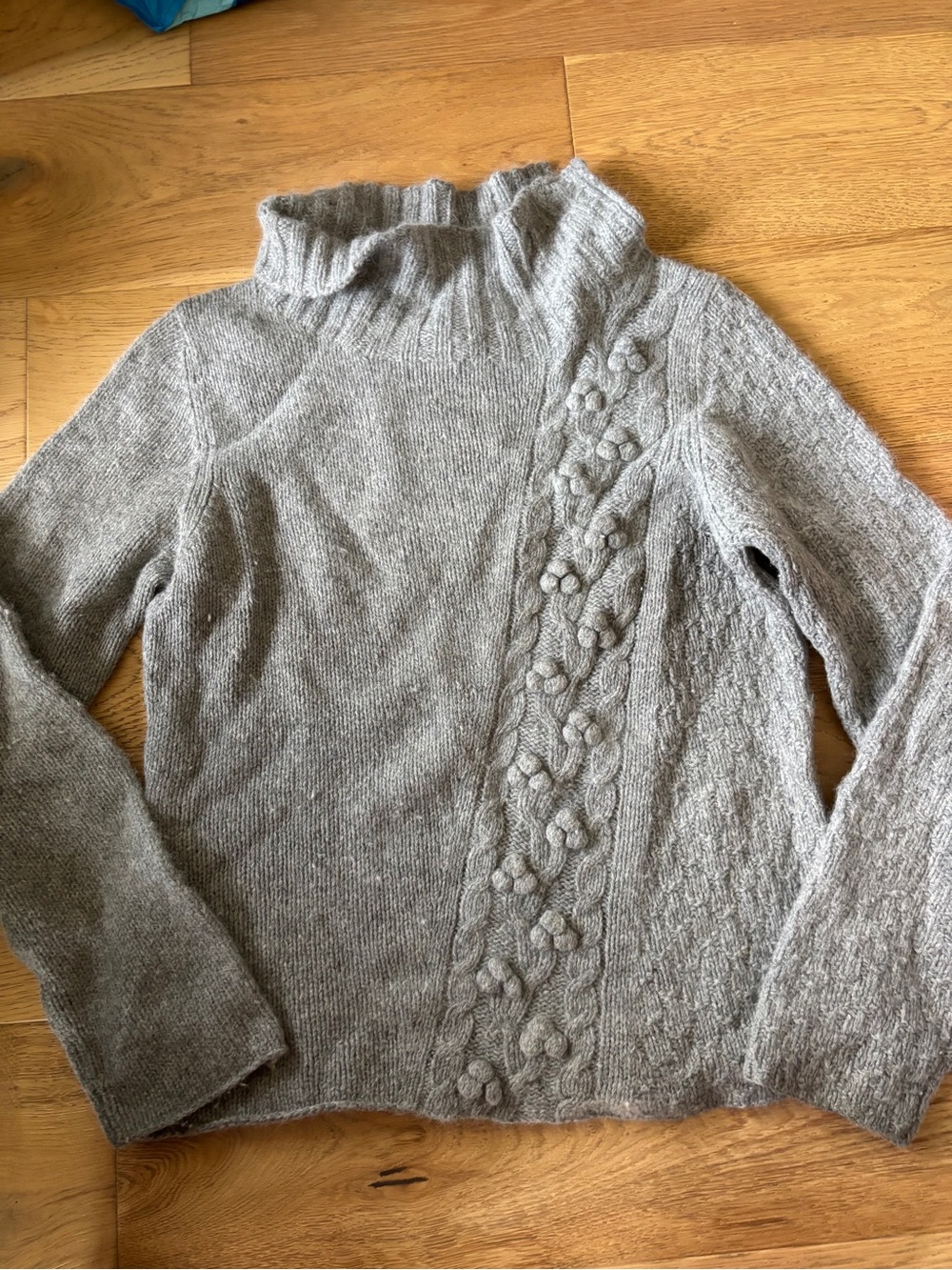 Garnet Hill lambswool and rabbit hair blend sweater womens small